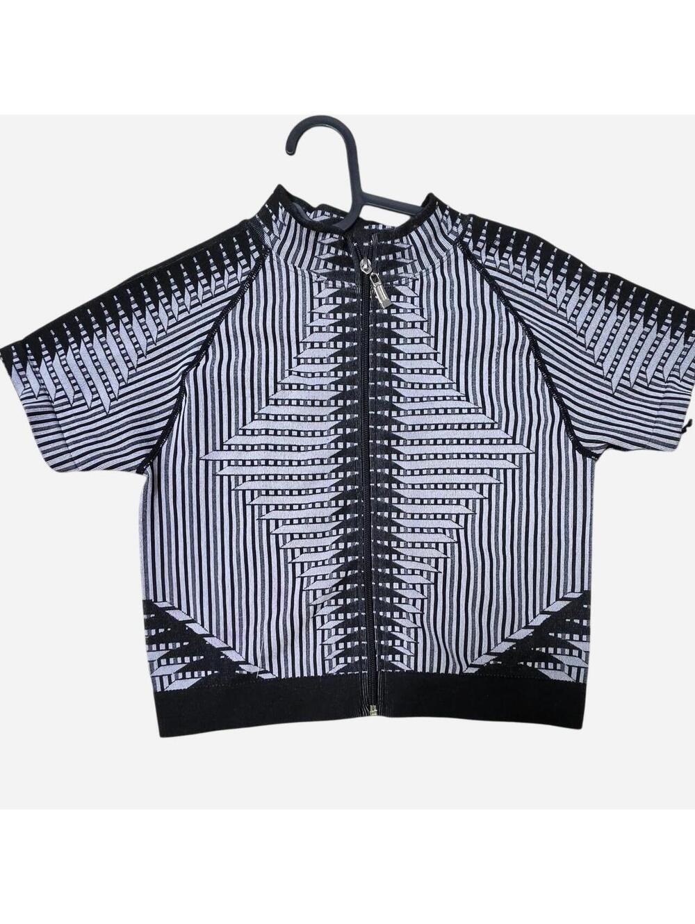 Women's Black and Multi Blous